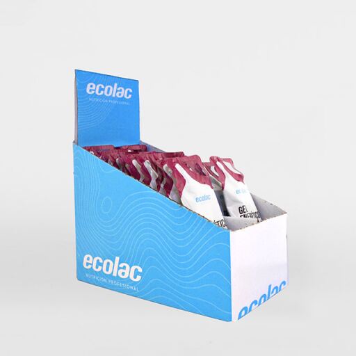 Ecolac Pack Gel Energ&eacute;tico Fruta del Bosque con Cafeina 24 Unidades