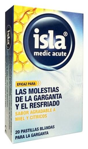Isla Medic Acute Blandas Miel y C&iacute;tricos 20 Pastillas