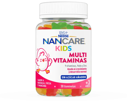 Nancare Kids Multivitamins 30 Gummies Orange Strawberry and Apple