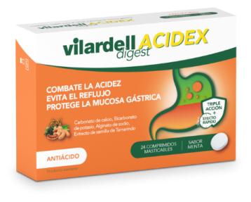 Vilardell Digest Acidex Sabor Menta 24 Comprimidos Masticables