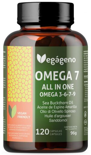 Omega 7 All In One Omega 3 6 7 9 Espino Amarillo 120 C&aacute;psulas