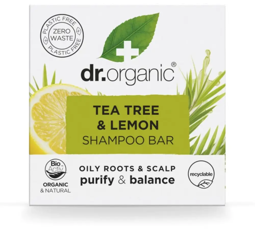 Dr. Organic Champ&uacute; S&oacute;lido &Aacute;rbol del T&eacute; Lim&oacute;n 75 gr
