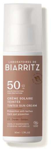 Laboratoires de Biarritz Alga Maris Crema Facial Dorado SPF 50 50 ml