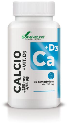 Soria Natural Calcio + D3 60 Comprimidos