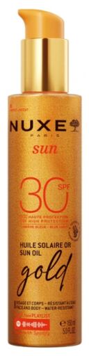 Nuxe Sun Aceite Solar Gold Rostro y Cuerpo SPF 30 150 ml