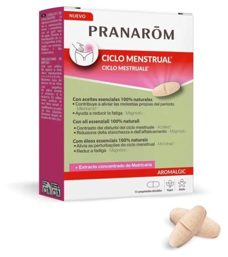 Pranarom Aromalgic Ciclo Menstrual 15 Comprimidos