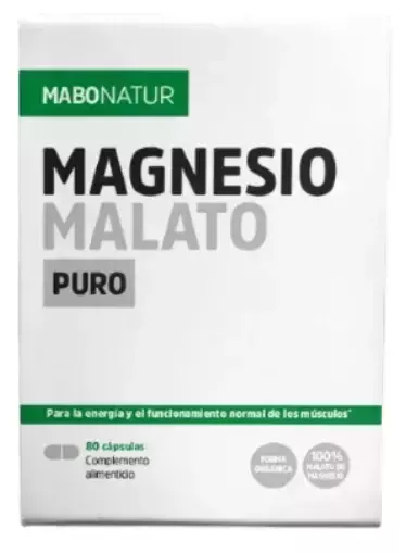 Mabonatur Magnesio Malato Puro 80 C&aacute;psulas