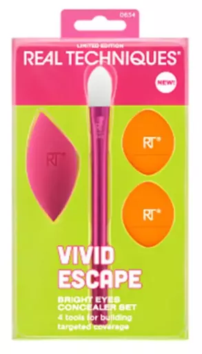 Real Techniques Vivid Escape Bright Eyes Concealer Estuche 4 Piezas