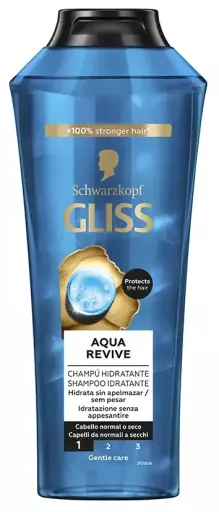 Schwarzkopf Gliss Aqua Revive Champ&uacute; Hidratante 400 ml