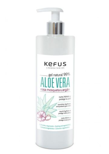 Kefus Gel Aloe Vera Natural Rosa Mosqueta Arg&aacute;n
