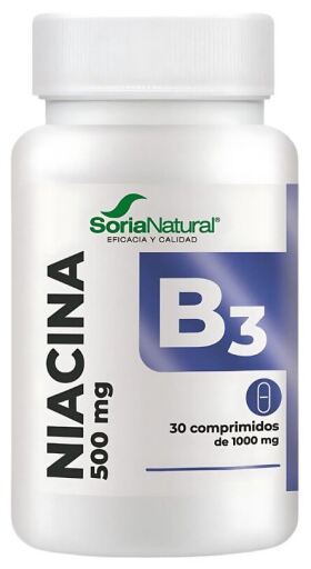 Soria Natural Vitamina B3 30 Comprimidos Lib Sostenida
