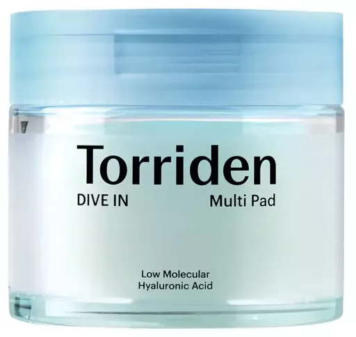 Torriden Dive-In Low Molecular Hyaluronic Almohadillas Faciales 80 Unidades