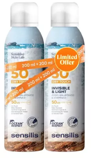 Invisible & Light Spray Corporal Spf50+ Pack 2 X 200 ml