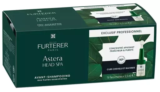 Profesional Head Spa Astera Concentrado Calmante Ampollas 16 Unidades