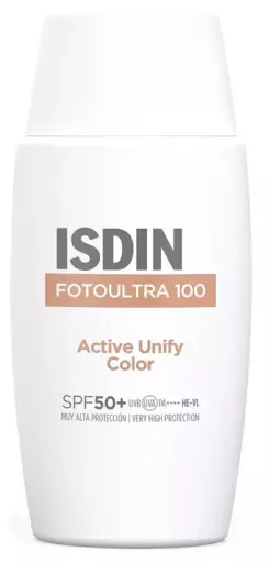 Isdin Fotoultra 100 Active Unify Color SPF 50+ Sunscreen 50 ml