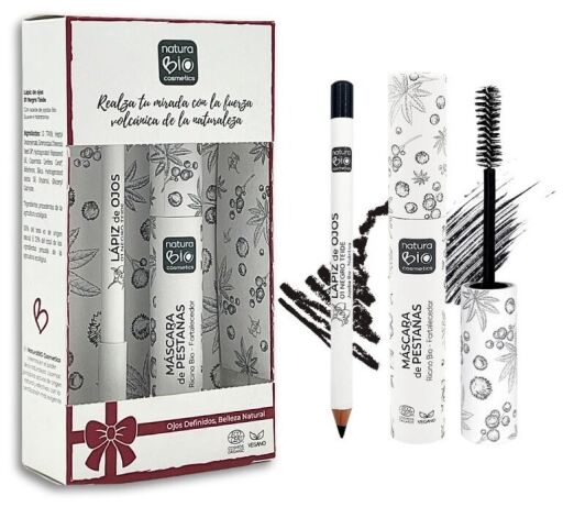 NaturaBIO Cosmetics Pack Maquillaje Ojos Negros 2 Piezas
