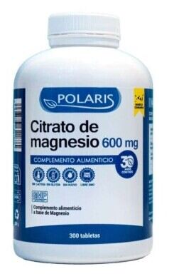 Polaris Citrato de Magnesio 600 mg 300 Tabletas