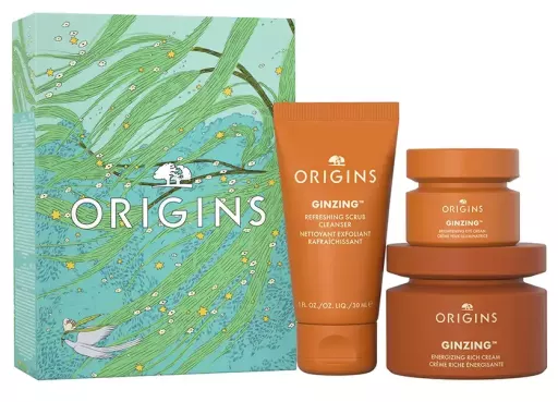 Origins Ginzing Crema Rica Energizante Estuche 3 Piezas