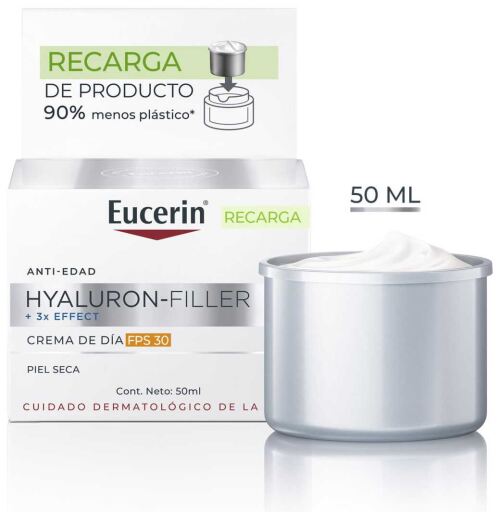 Eucerin Hyaluron-Filler Crema de D&iacute;a SPF30 Piel Seca Recarga 50 ml